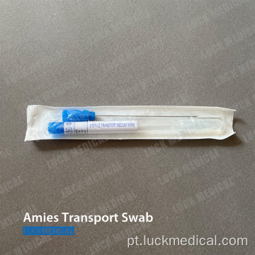 Swab de transporte médico estéril com médio